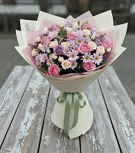 Букет цветов из:  Розы и Хризантемы #REPLACE_PRED# Дивноморское