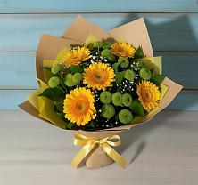 Букет цветов из:  Герберы и Хризантемы в Дивноморское