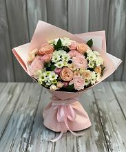 Букет цветов из:  Гвоздики, Розы и Хризантемы в Дивноморское
