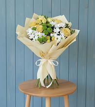 Букет цветов из:  Хризантемы и Розы в Дивноморское