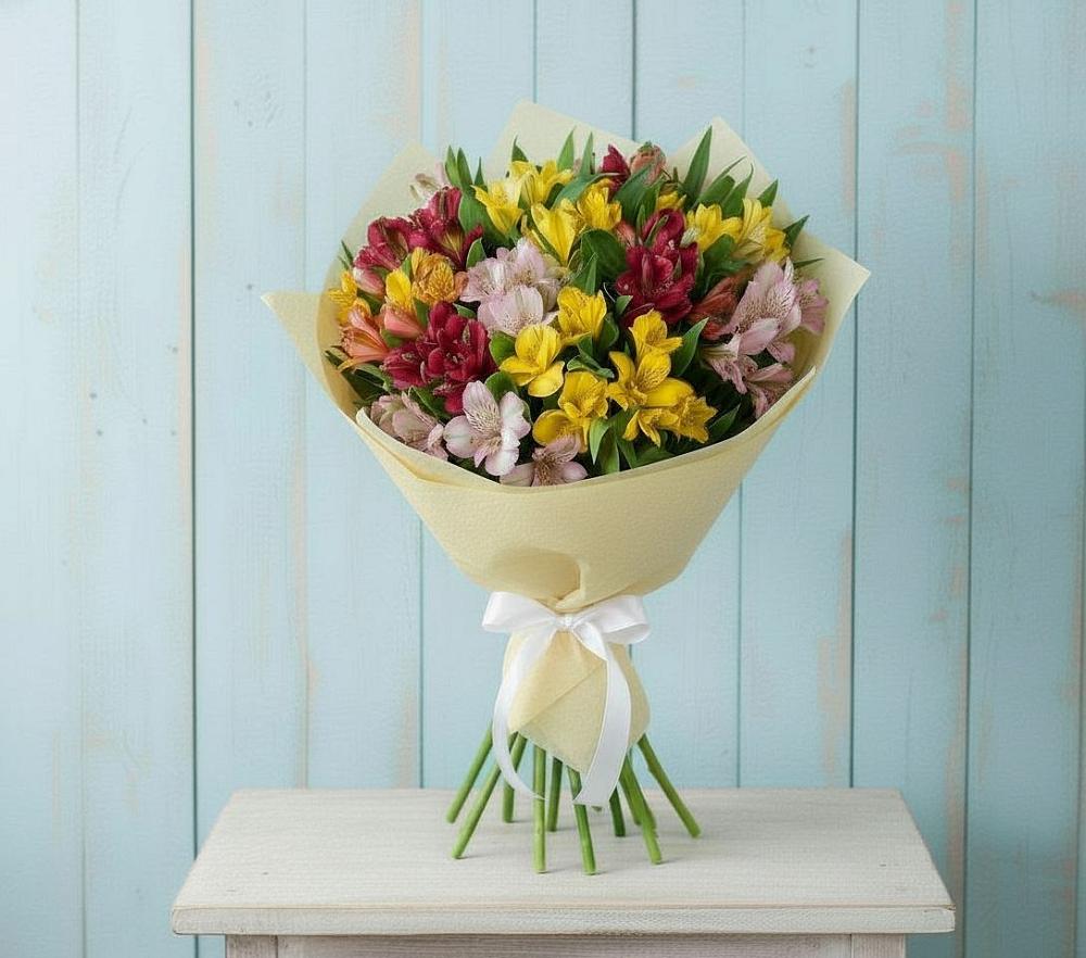 Букет цветов из: Альстромерии в Дивноморское