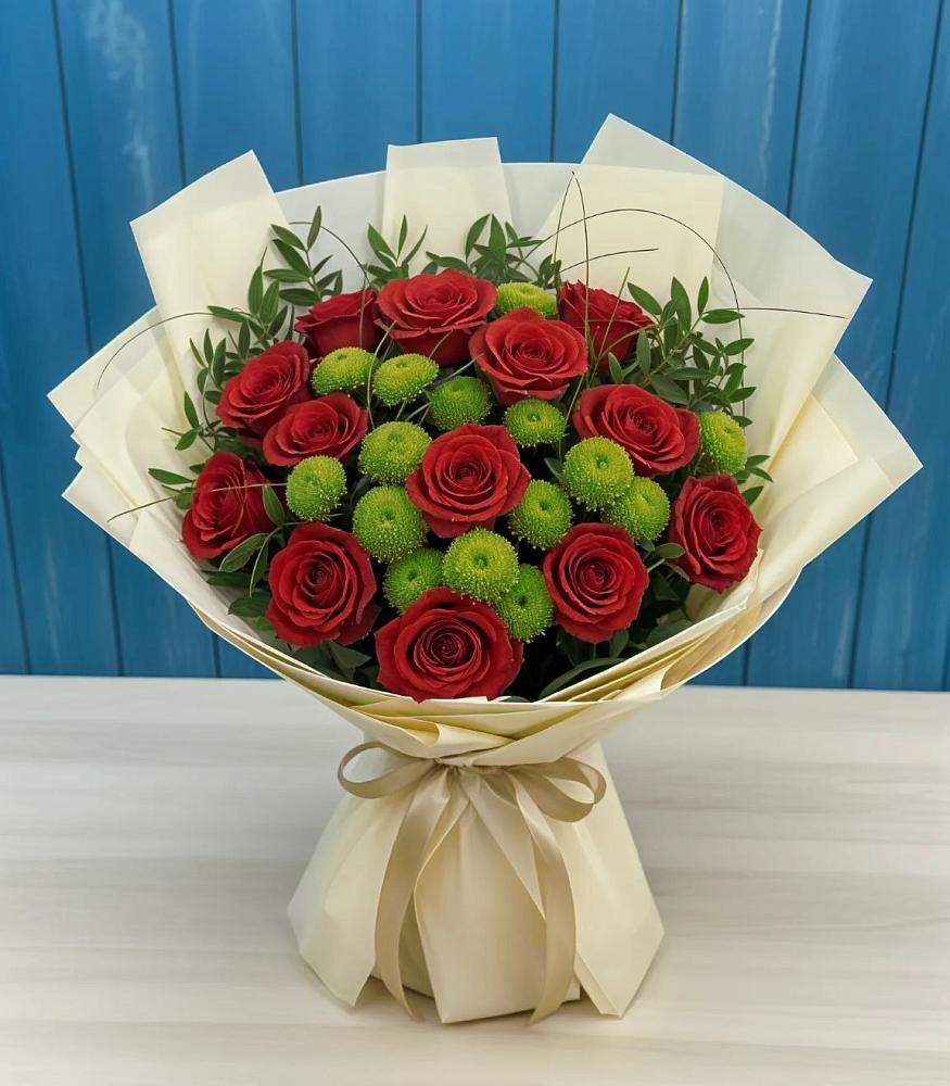 Букет цветов из: Розы и Хризантемы в Дивноморское